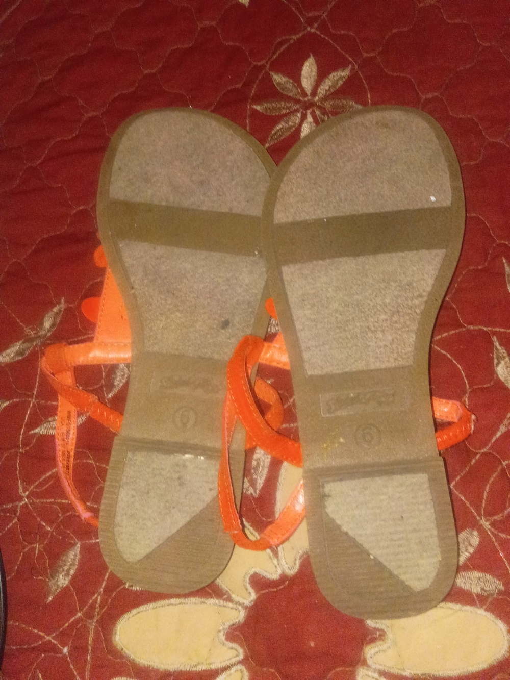 Women's Coral Floral T-Strap Sandals - Picture 3 of 3
